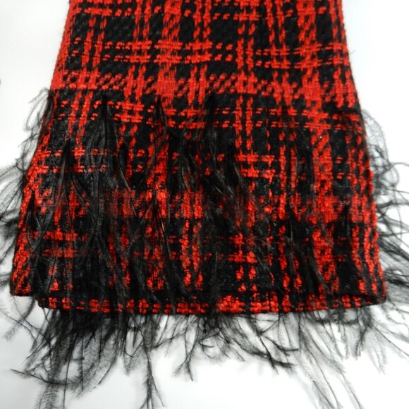 ANTONIO MELANI Irine Sheath Sleeveless DRESS Size 14 Tweed Feather Red NEW $199 - Picture 7 of 7